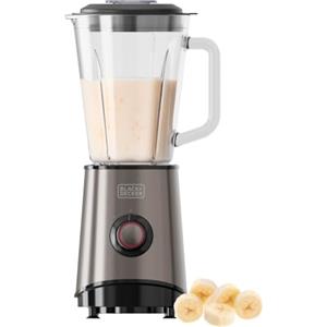 Black+Decker - Frullatore 800W | Caraffa in Vetro 1.5L | 4 Lame in Acciaio Inox | Funzione Pulse & Easy | Velocità Regolabili | Tritaghiaccio | Facile da Pulire