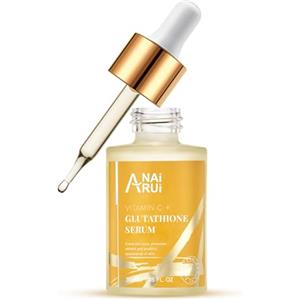 ANAI RUI ANAiRUi Siero di glutatione con vitamina C e niacinamide, siero viso ridurre le macchie scure, migliorare il tono della pelle, idratante e nutriente, 30 ml