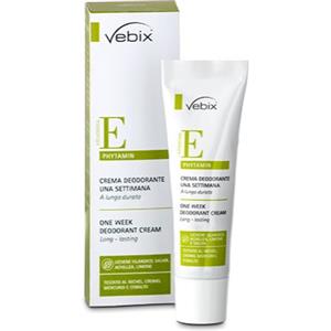 Vebix Phytamin Crema Deodorante 25 ml - Azione Antibatterica e Adsorbente per 1 Settimana