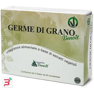 ALCHIMIA BENOIT Germe di Grano 60 Compresse da 500 mg - Antiossidante e Ricco di Nutrienti