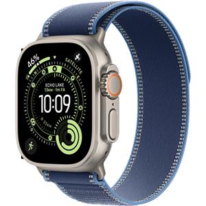 Apple Smartwatch Apple Watch Ultra 3 GPS + Cellular 49mm Cassa Titanio con Trail Loop Blu/Blu Acceso - M/L [MEWU4QF/A]