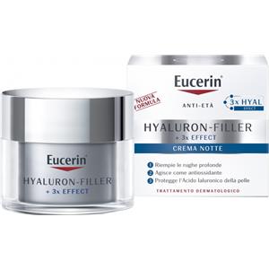 Eucerin Hyaluron-Filler Crema Notte 50ml - Trattamento Anti-Età con Acido Ialuronico e Saponina