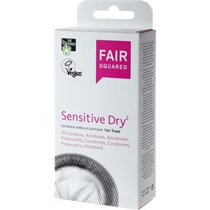 Fair Squared Preservativi Vegani in Lattice Naturale - 10 Pezzi, Comfort Extra e Commercio Equo