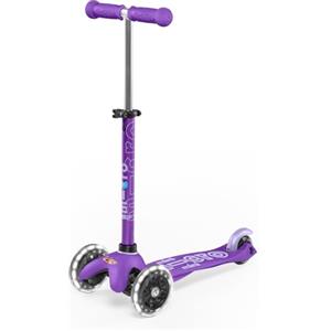 Micro® | Mini Micro Deluxe LED Monopattino 3 Ruote | Ruote con illuminazione a LED | Manubrio regolabile e rimovibile | Antiscivolo | Bambini e ragazze | 2-5 anni