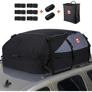 Sailnovo Box da Tetto Auto Box Portapacchi Auto Pieghevole Borsa da Trasporto Box Portatutto Impermeabile Resistente Adatto per i Viaggi e Trasporto dei Bagagli 580L 1000D Nylon