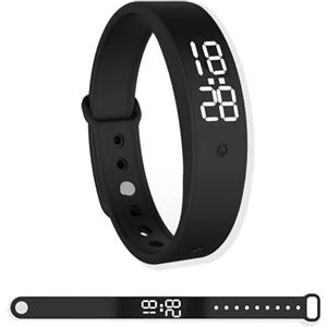 Astraveo Bracciale con Allarme a Vibrazione Braccialetto Intelligente Silenzioso per Adulti e Bambini Orologio Medico Ricaricabile Wake Up Impermeabilità IPX57,Fino a 10 Promemoria Personali per Sordi