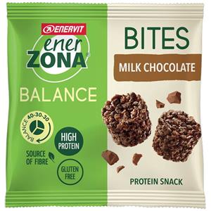 Enervit Enerzona MiniRock Snack di Soia al Cioccolato al Latte 24g - Ricco in Proteine e Fibre, Senza Glutine