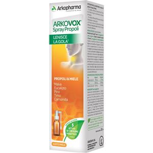 ARKOFARM Arkovox Propoli Spray 30ml - Sollievo per Gola con Miele ed Eucalipto