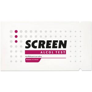 SCREEN ITALIA Etilometro Monouso per Alcol Test tramite Saliva - Rileva la Concentrazione di Alcol nel Sangue