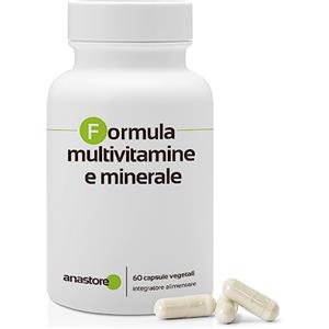 Anastore FORMULA MULTIVITAMINICA * 750 mg / 60 capsule * Ferro, magnesio, zinco, rame, cromo, manganese, molibdeno, selenio, iodio, calcio, fosforo e vitamine
