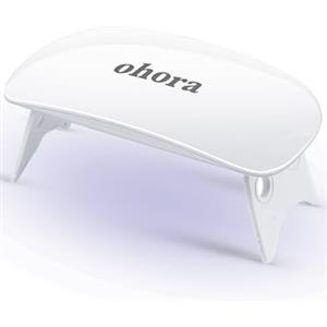 Ohora Mini Lampada UV LED Unghie Professionale 6W - Fornetto Unghie Semipermanente Portatile e Compatto per Manicure Fai Da Te - Lampada LED Unghie con USB per Polimerizzazione Rapida e Sicura