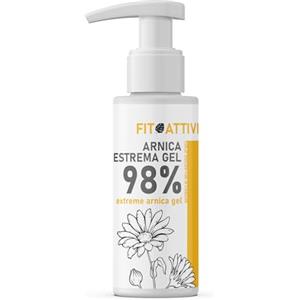 FITOATTIVI NATURA E BENESSERE Arnica Gel Forte 100 ml Arnica per Cavalli Uso Umano 98% Ideale per Massaggi Locali Crema Recupero Muscoli Sportiva con Vitamina E, Menta e Lavanda, Made in Italy