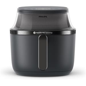 Philips Airfryer Serie 3000: Friggitrice ad aria da 6,2L con finestrella, Tec. RapidAir Plus, 16 modalità di cottura, 90% grassi in meno, facile da pulire, touchscreen, risparmio energetico (NA330/00)