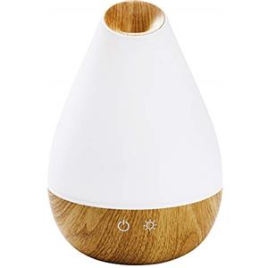 Promed Diffusore di Aromi Al-1300 Ws da 1300 Ml, Umidificatore ad Ultrasuoni da 1, 3 Litri, per Ambienti, Lampada Aromatica Elettrica, Design in Legno con 7 Colori, 16.3 X 28.2 X 16.3 Cm