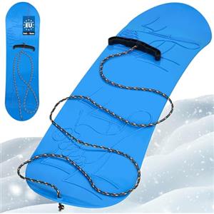 KOTARBAU® Tavola Snowboard Bambini - PVC - 68x20 cm - Blu - Snowboard Bambino - senza Attacchi - con Corda - Slittino Da Neve - Slittini per la Neve - Leggero Resistente