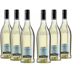 Sant'Orsola Mirage - Vino Chardonnay Frizzante, da Uva Chardonnay, Gusto Armonico, con una vena fresca tipica del vitigno, 6x750 ml