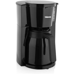 Tristar Macchina da Caffè, Thermos 1L, 900W, Doppia Parete,10 Tazze, Antigoccia, Spegnimento Automatico, Compatta, Protezione Surriscaldamento, BPA-free, Facile da Pulire, CM-1285, Nero