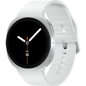 Samsung Galaxy Watch 8 44 mm (2025) | argento | Cinturino Sport Bianco | M/L | 4G