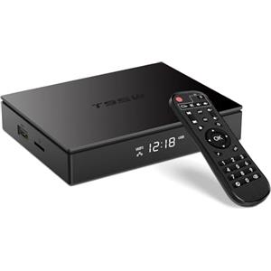 Dulmssxy Android tv box,T95W Android 11.0 tv box con 4GB RAM 32GB ROM Amlogic S905W2 Quad-Core Cortex-A53 G31 GPU Support 4K 3D AV1 2.4/5.0GHz WIFI BT5.0 10/100M Ethernet DLNA HDMI 2.1 H.265 Smart TV BOX