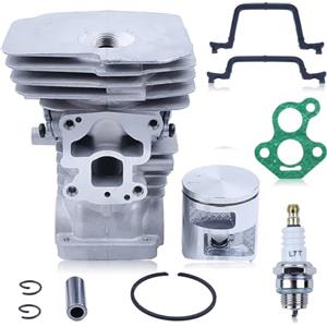 Gubeter Kit pistone cilindro per Husqvarna 435 440E 135 140 Jonsered CS2240 motosega 504735101 Guarnizione Cilindro Guarnizione Carburatore Candele