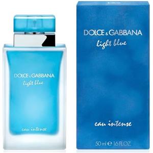 Dolce & Gabbana Light Blue Eau de Parfum Intense Donna, 50 ml, Fragranza Floreale Fruttata, Note Agrumate e Floreali