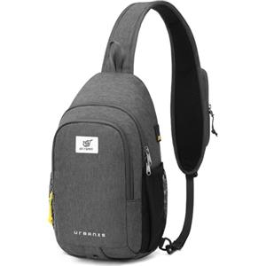 SKYSPER Zaino Monospalla con Protezione RFID, Borsello Monospalla Uomo Antifurto Borsa a Tracolla da Petto per Viaggio Passeggio Trekking