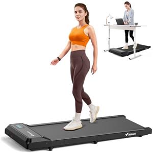 MERACH Tapis Roulant Elettrico, Walking Pad Salvaspazio, 3 IN 1 Tapis Roulant Compatto per casa e ufficio, 2.5HP Mini Treadmill, App e Telecomando, Display LED, Senza Necessità di Montaggio