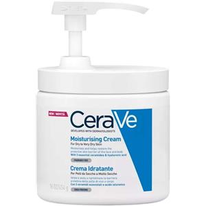 CeraVe Crema Idratante 454 g - Per Pelli Secche e Molto Secche con 3 Ceramidi Essenziali e Acido Ialuronico