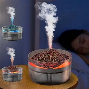 Colexy Umidificatore Ambiente, 2L Diffusore Oli Essenziali, Cool Mist Top-Fill Umidificatore Ambiente Bambini, Volcano Aromaterapia Profumo Diffusori, Timer/Silenzioso/Spegnimento Automatico