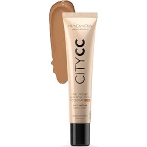 MÁDARA Organic Skincare | Anti-Pollution CC Cream SPF15 MEDIUM BEIGE - 40ml, Mit Hyaluronsäure und breitspektrigem UVA/UVB-Sonnenschutz, Leicht, Seidige Textur, Ecocert-zertifiziert.