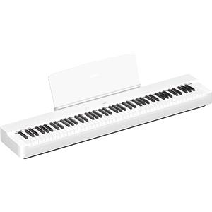Yamaha P-225 Digital Piano - Pianoforte Digitale leggero e portatile, con Tastiera Graded Hammer Compact, 88 Tasti Pesati e 24 Suoni di Strumenti, Bianco