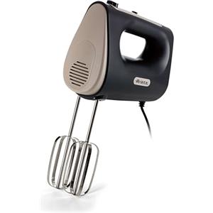 Ariete 1545 Sbattitore Breakfast, 450W, 5 velocità, Funzione turbo, 2 fruste, Dark & Sahara Grey