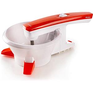 Ariete 261 Passì - Passaverdure Elettrico - 3 dischi Acciaio Inox - adattabile a qualsiasi recipiente - 25 Watt - Bianco e arancio