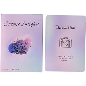 Generic Cosmic Insights Tarocchi - Immagini dettagliate su ogni carta Oraacle Insight | Fornendo Tarrot tascabile stampato Clear Insiights | Oracle ampiamente applicabile per esplorare l'intuizione e