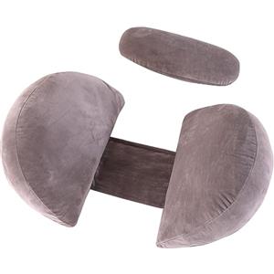 MINGPINHUIUS Cuscino per Gravidanza, Cuscino gravidanza per Dormire a Forma di U Cuscino per Pancia, Fianchi,Gambe,La Schiena, Cuscino premaman, Rimovibili Lavabili (grigio scuro)