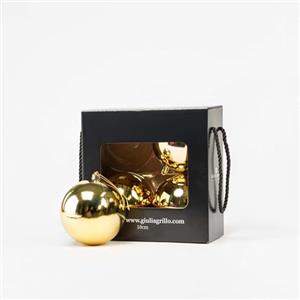 Giulia Grillo Sfera Natalizia Lucida oro (4, ⌀10cm)