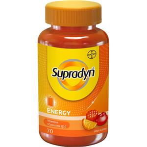 Bayer Supradyn Energy - Integratore Multivitaminico con Vitamine A, B, C, D, E e Coenzima Q10 in 70 Caramelle Gommose