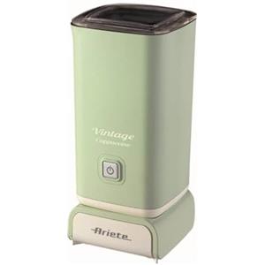 Ariete Cappuccinatore Vintage 2878, Montalatte Elettrico Stile Retrò Per Cappuccino E Cioccolata Calda, Montalatte Elettrico Cappuccino In 2 Minuti, Capacità 250ml, Potenza 500 W, Verde