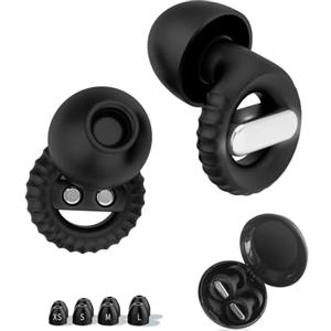 SanFangyue Tappi Orecchie Dormire, Tappi per Orecchie Silicone Antirumore con Gommini 32dB, Earplugs per Sonno, Concentrazione, Sensibilità Rumore e i Viaggi - 4 Paia in XS/S/M/L