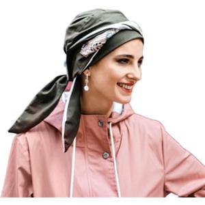 CAREBELL Foulard oncologico/modello/smooth/Design Casablanca New/Ideale per chemioterapia e alopecia/tessuto di cotone/Oeko-Tex Standard/fatto a mano in Spagna