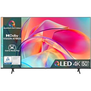 Hisense 50 QLED 4K 2023 50E77KQ, Smart TV VIDAA U6, Dolby Vision, HDR 10+, Game Mode PRO Plus, Alexa Built-in, VIDAA Voice, Tuner DVB-T2/S2 HEVC 10, lativù 4K
