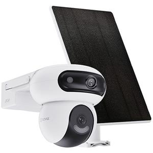 EZVIZ HB90 Telecamera di Sicurezza IP Esterno Motorizzata con Doppio Obiettivo, Visione Notturna a Colori e Pannello Solare