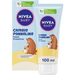 Nivea Baby Pasta Protettiva Cambio Pannolino 100ml - Lenitiva ed Emolliente per la Pelle Sensibile del Tuo Bambino