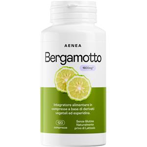 AENEA Bergamotto 1600mg - Integratore Antiossidante per Salute Cardiovascolare e Circolazione - 120 Capsule