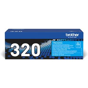 Brother TN-320C Toner Ciano Originale - 1500 Pagine, Compatibile con Stampanti Brother