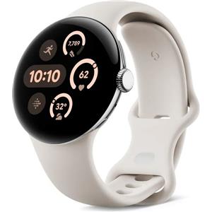 Google Pixel Watch 3 (2024) | 45 mm | Wi-Fi | argento | Porcelain