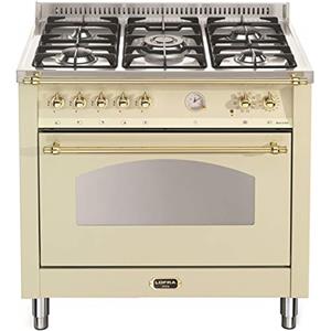 Lofra RBIG96MFTE/CI Piano cottura Beige, Acciaio inossidabile Gas A