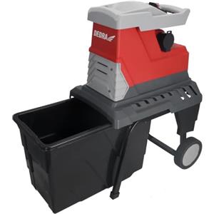 Dedra Trituratore elettrico da giardino DEDRA forte 2800 W, spessore fino a 45 mm, sacchetto di raccolta da 55 l, 2950 giri/min, trituratore e macinacaffè - maggiore forza ed efficacia del chilometraggio