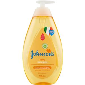 Johnson's Baby Shampoo Ipoallergenico 750 ml - Formula Non più Lacrime, pH bilanciato, senza coloranti e alcol
