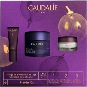 Caudalie Premier Cru Cofanetto Natale 2023 - Crema Ricca 50ml, Crema Occhi 5ml, Crema Viso 15ml, Routine Anti-Età Globale